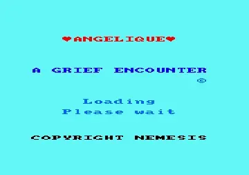 Angelique - A Grief Encounter (UK) (K7) (1985)